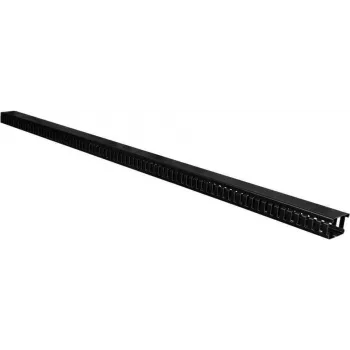 IT-BUDGET Canaleta de cables - montaje vertical u horizontal - Al 37,5 x An 50 mm - incl. material de montaje - Negro - 1 metro (90ITBKKV100S)