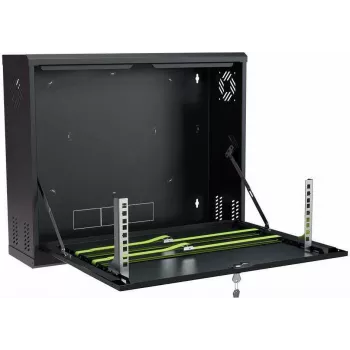 IT-BUDGET Caja de pared de 19 pulgadas, vertical, 3U, negro 90ITBWV19V3S