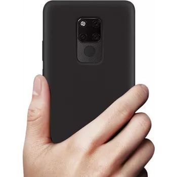 CYOO Funda premium de silicona líquida para Huawei Mate 20 Pro - Negra