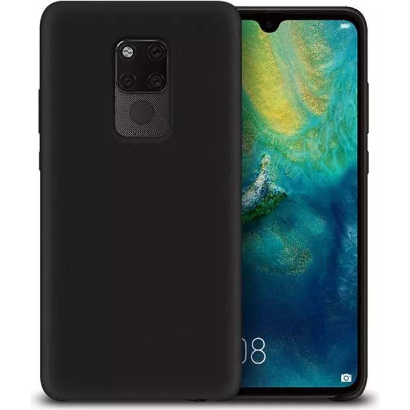 CYOO Funda premium de silicona líquida para Huawei Mate 20 Pro - Negra