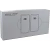 CYOO CY120899 Base de carga por inducción mini dual para móvil - Blanca - Estándar Qi