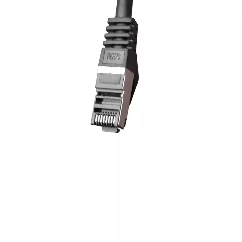 IT-BUDGET Cable de red Cat.8.1 S/FTP, 1m, negro, 40Gbps, 2000MHz, LSZH, PoE+ 90ITBFLEX81PK1S