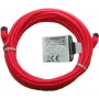 Cable de red Premium de cobre puro IT-BUDGET - Slim AWG 28 - Cat.8.1 - 2000 MHz - libre de halógenos - PoE+ - 40Gbit - rojo - 5 m (90ITBSLIM81PK5R)