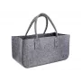 Cesta de leña y almacenamiento de fieltro gris oscuro Schramm NEW-4543 50x25x25 cm