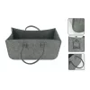 Cesta de leña y almacenamiento de fieltro gris oscuro Schramm NEW-4543 50x25x25 cm