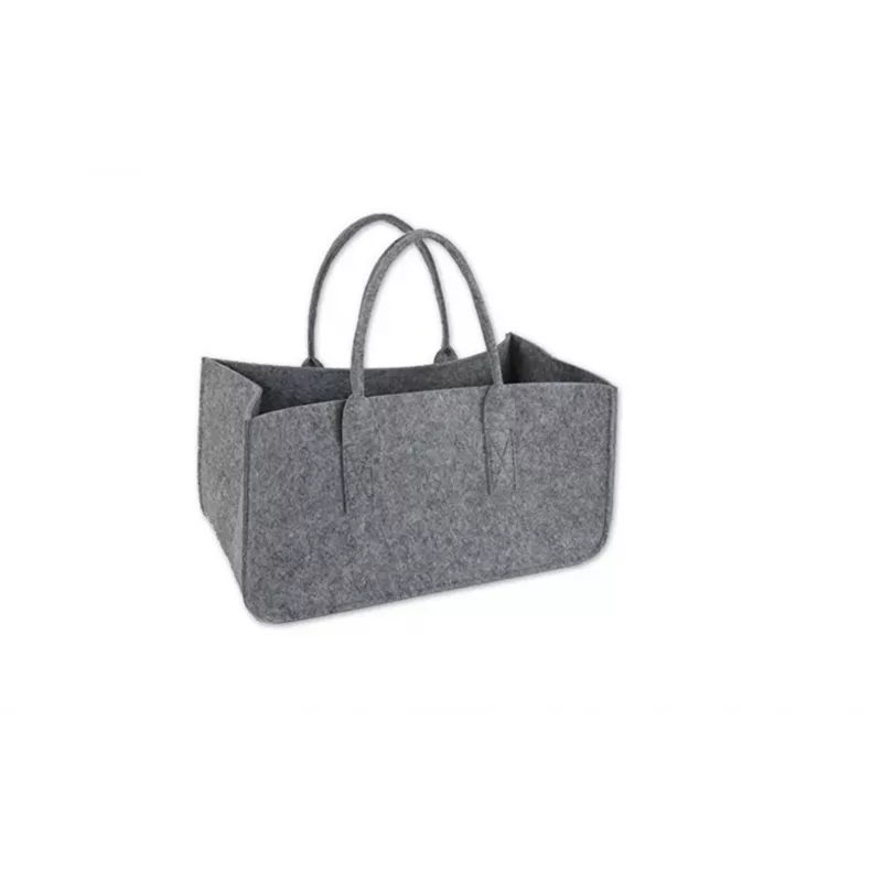 Cesta de leña y almacenamiento de fieltro gris oscuro Schramm NEW-4543 50x25x25 cm