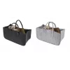 Cesta de leña y almacenamiento de fieltro gris oscuro Schramm NEW-4543 50x25x25 cm