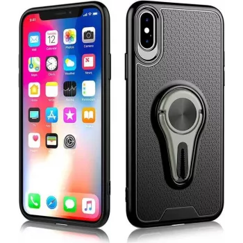 Funda con soporte de ventilación giratorio 360° CYOO para iPhone Xs Max – gris CY121003