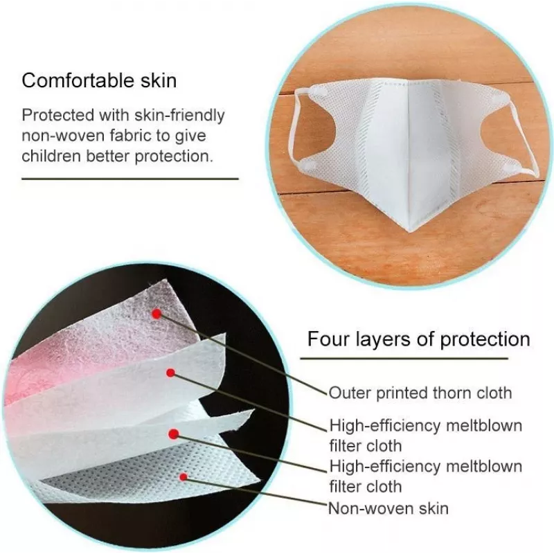 CYOO Mascarilla desechable para niñas de 3-12 años CY121624