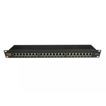 IT-BUDGET Panel de parcheo Cat.6A blindado de 24 puertos de 19