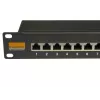 IT-BUDGET Panel de parcheo Cat.6A blindado de 24 puertos de 19