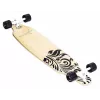 MUUWMI AU 559 Monopatín longboard, deck de arce 8 capas, rodamientos ABEC 7, ruedas de 70mm, madera