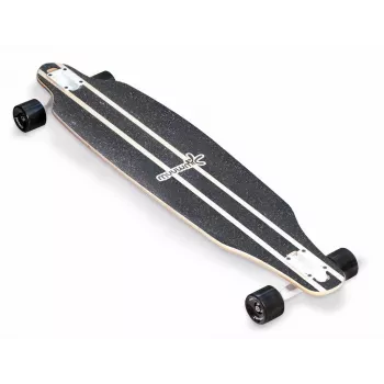 MUUWMI AU 559 Monopatín longboard, deck de arce 8 capas, rodamientos ABEC 7, ruedas de 70mm, madera