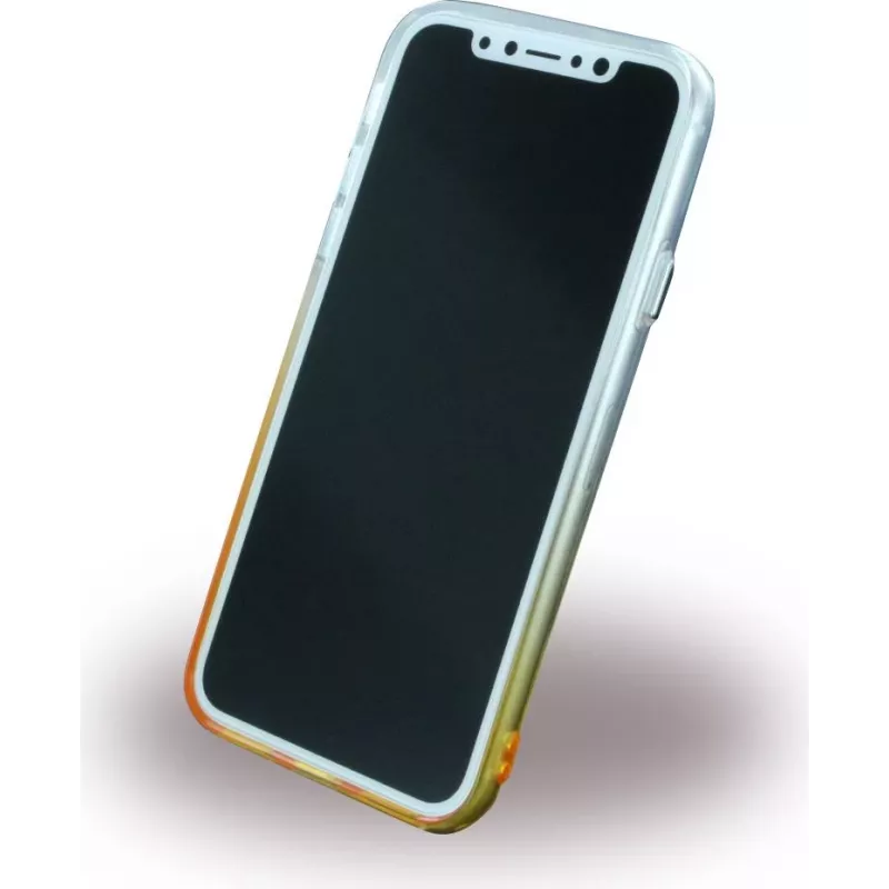 CYOO Funda de silicona suave Ruber para Apple iPhone X – oro