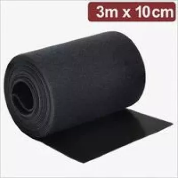 Quadrios 24CA312 Rollo de cinta de velcro 3 m x 10 cm Negro