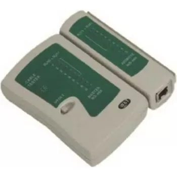 IT-BUDGET Comprobador de red para conexiones de red e ISDN Cat. 5e, Cat.6, Cat.6a, Cat.6A, Cat.7, Cat.7A, Cat.8 (90ITBUNT)