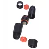 IT-BUDGET conector hembra RJ45 impermeable IP68 Cat.6A para exterior e industria - 2 x conector hembra RJ45 - negro (90ITBKK6AIP68)