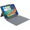 B2Bworkplace funda de teclado Smart Rugged con Smart Connector para iPad 11 (2025) y 10.9 (2022), gris/transparente, QWERTZ