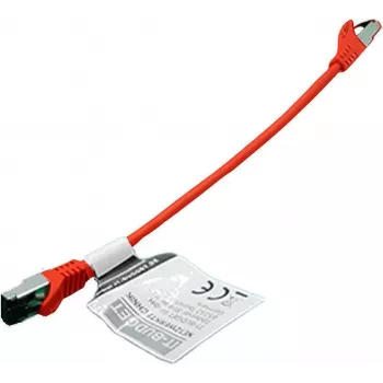 IT-BUDGET cable de parcheo Premium Cat.8.1 S/FTP, cobre puro, 26 AWG, 2000 MHz, 40 Gbps, PoE+, LSZH, rojo, 0,25 m 90ITBFLEX81PK025R