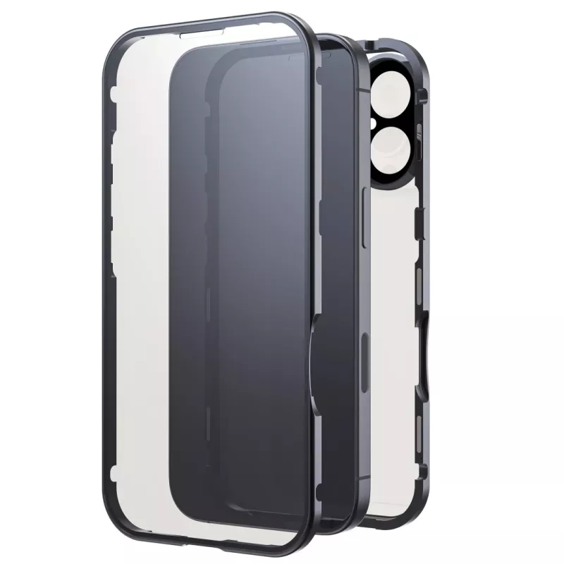 Black Rock Cover 360° cristal para Apple iPhone 16, negro 00228084