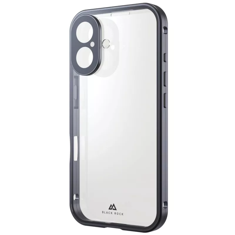 Black Rock Cover 360° cristal para Apple iPhone 16, negro 00228084