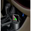 CYOO Cup Cargador inalámbrico 15W Qi estación de carga para coche negro CY122326