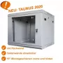 IT-BUDGET TAUNUS Armario de red de 19 pulgadas 12U 600mm de profundidad gris claro 90ITB19126GG