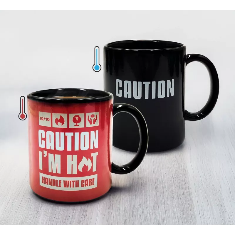 Mad Monkey Caution I am Hot Taza que cambia de color 2000152