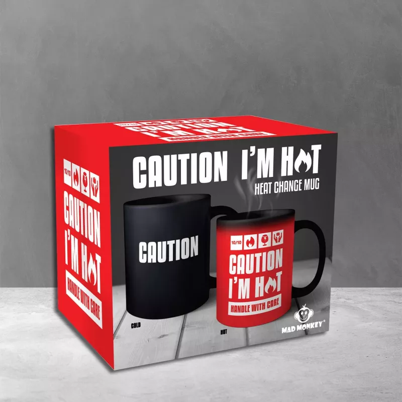 Mad Monkey Caution I am Hot Taza que cambia de color 2000152