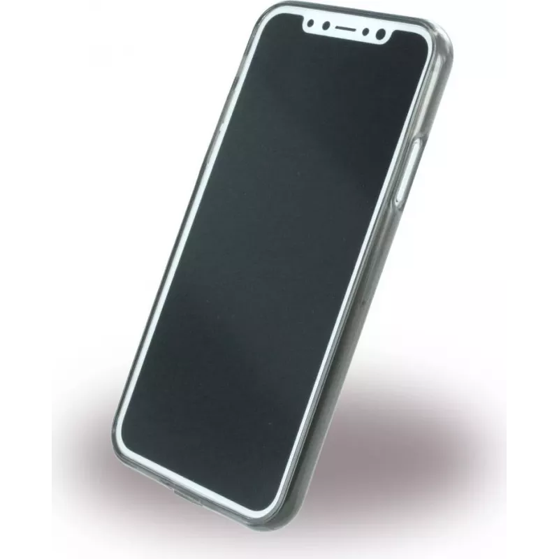 CYOO Funda de silicona Ultra Thin para Apple iPhone X - negro