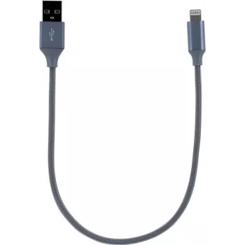 CYOO Cable de carga y datos Lightning 30cm Plata