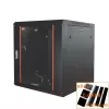IT-BUDGET Rack de red de 19 pulgadas SWA - 12U - 570x600 mm - puerta de cristal - paneles laterales desmontables - montaje en pared/suelo - set de accesorios - negro 90ITB19WS1266GS