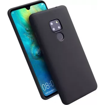 CYOO Funda de silicona líquida premium para Huawei Mate 20 - Negra