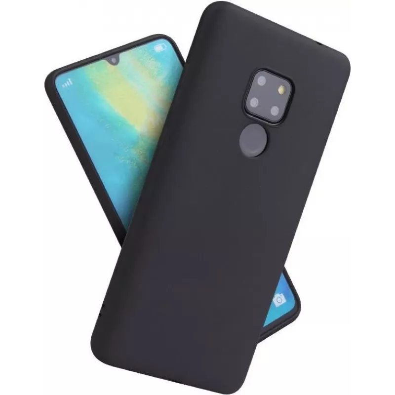 CYOO Funda de silicona líquida premium para Huawei Mate 20 - Negra