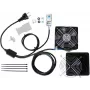 IT-BUDGET Kit de ventiladores para armario IT con termostato, 160 m³/h, 230 V, precableado, 1 ventilador 90ITBTKD180603KTHS128