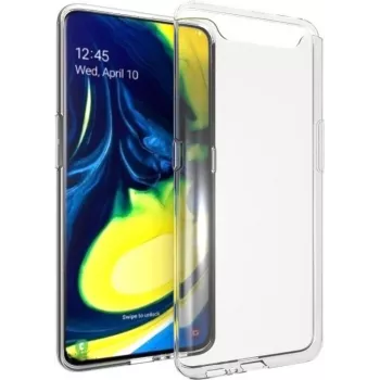 CYOO Funda de silicona ultrafina para Samsung Galaxy A80/A90 - Transparente
