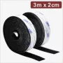 Quadrios 24CA320 Cinta de velcro autoadhesiva, 3 m x 2 cm, negra