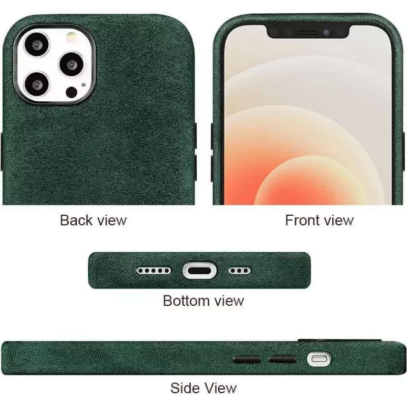 CYOO Funda rígida efecto Alcantara para iPhone 11 Pro - Negra CY121183