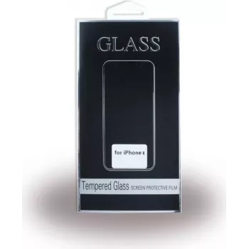 CYOO Premium Lámina protectora de cristal templado 5D para Apple iPhone X - Negro