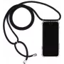 CYOO Necklace Case+ Cadena para móvil para Samsung Galaxy S10e - Silicona negra con cordón (CY121018)