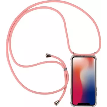 CYOO Necklace Case+ Cadena para móvil para Samsung Galaxy S10+ - Silicona rosa CY121047