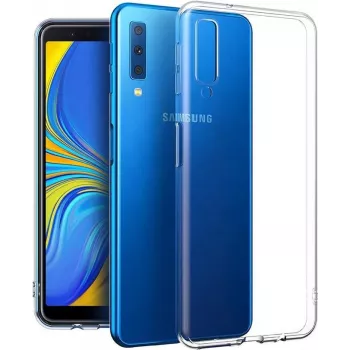 CYOO Funda de silicona para Samsung Galaxy A7 (2018) SM-A750F - Ultrafina transparente