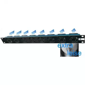 Liebernetz 19-SILENT unidad de ventilador - flujo de aire horizontal entrada - 50 m³/h - 1U - 12V DC - ultrasilencioso 15 dB - negro (90LN19LUE1HE8BS)