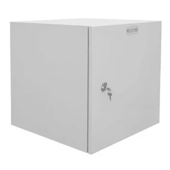 IT-BUDGET armario de pared para red de 19 pulgadas Easy, puerta de acero, 15U, 600x600 mm, gris claro 90RR19CWV1566MG