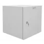 IT-BUDGET armario de pared para red de 19 pulgadas Easy, puerta de acero, 15U, 600x600 mm, gris claro 90RR19CWV1566MG