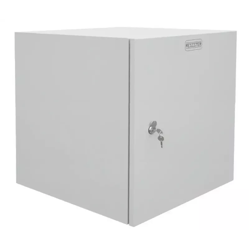 IT-BUDGET armario de pared para red de 19 pulgadas Easy, puerta de acero, 15U, 600x600 mm, gris claro 90RR19CWV1566MG