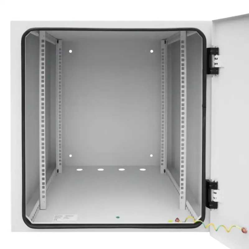 IT-BUDGET armario de pared para red de 19 pulgadas Easy, puerta de acero, 15U, 600x600 mm, gris claro 90RR19CWV1566MG