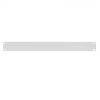 IT-BUDGET placa ciega / tapa de rack de 19 pulgadas 1U – versión robusta de metal – gris claro (90ITBBP1HEG)