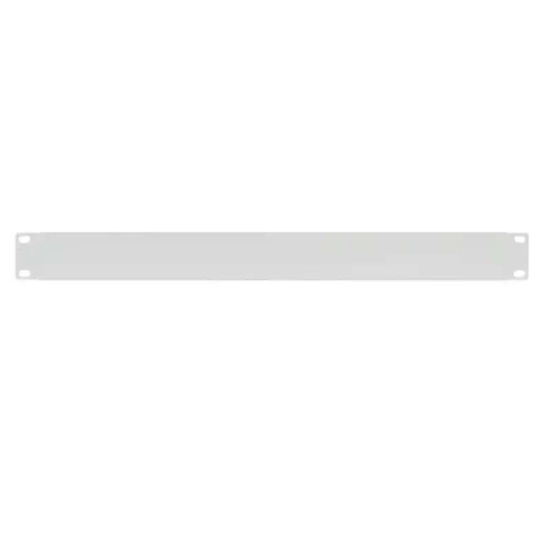 IT-BUDGET placa ciega / tapa de rack de 19 pulgadas 1U – versión robusta de metal – gris claro (90ITBBP1HEG)