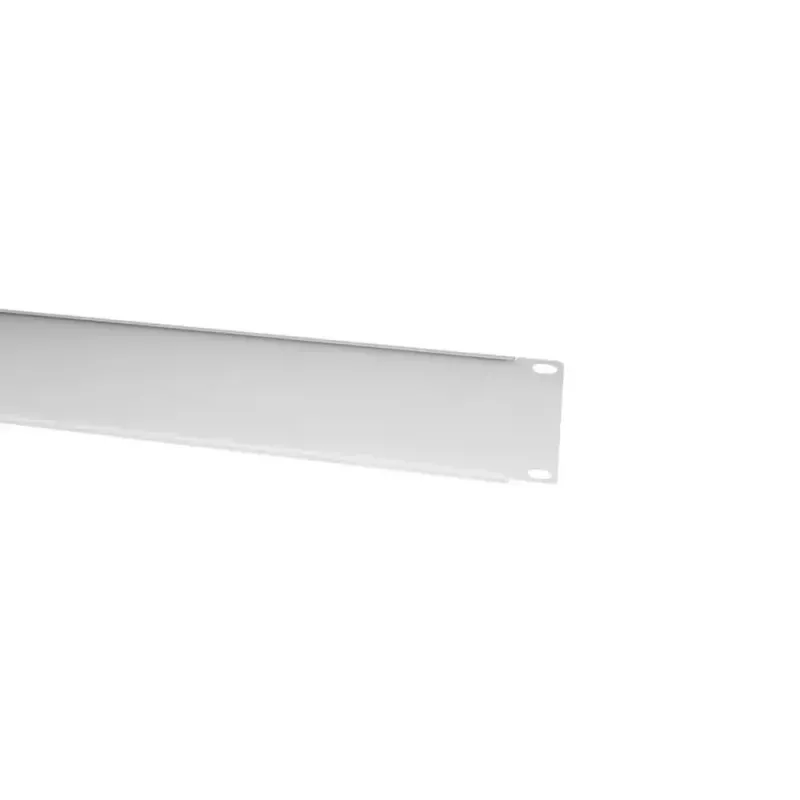 IT-BUDGET placa ciega / tapa de rack de 19 pulgadas 1U – versión robusta de metal – gris claro (90ITBBP1HEG)